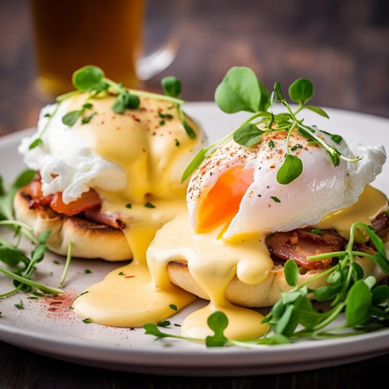“Egg-citingly Delicious Eggs Benedict: A Brunch Classic with a Twist!”