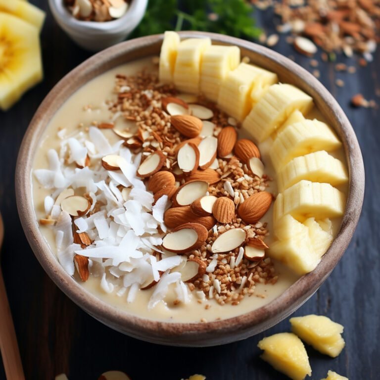 Coconut and Pineapple Smoothie Bowl