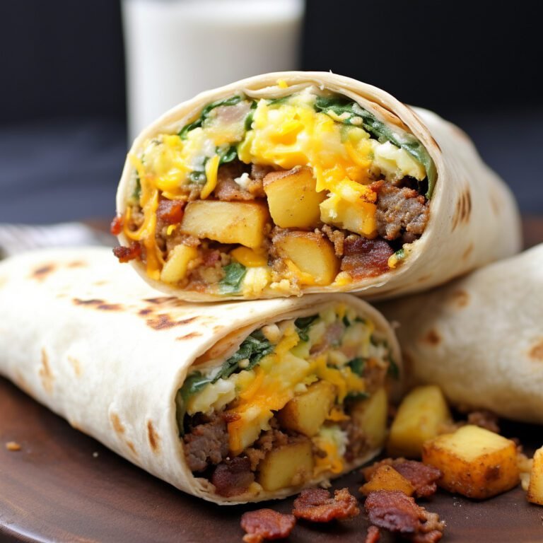 Potato and Sausage Breakfast Burrito