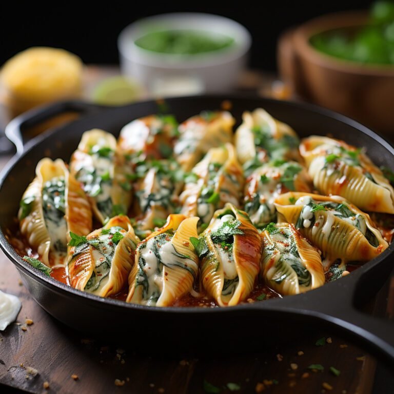 Quick and Easy Ricotta and Spinach Stuffed Shells