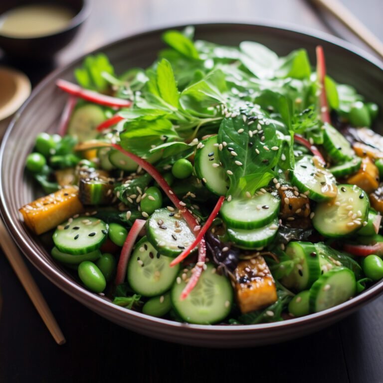 A quick, easy, and healthy Miso Salad recipe that is perfect for a light lunch or dinner.