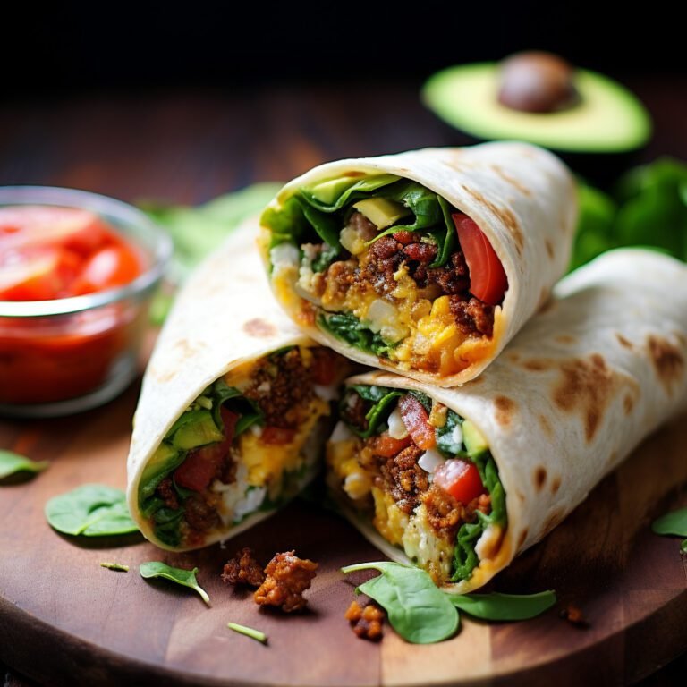 Breakfast Burrito Wraps for a Quick and Healthy Meal