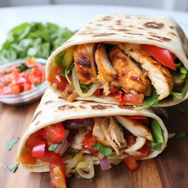 Chicken Fajita Wrap Recipe | Easy Healthy Lunch Ideas