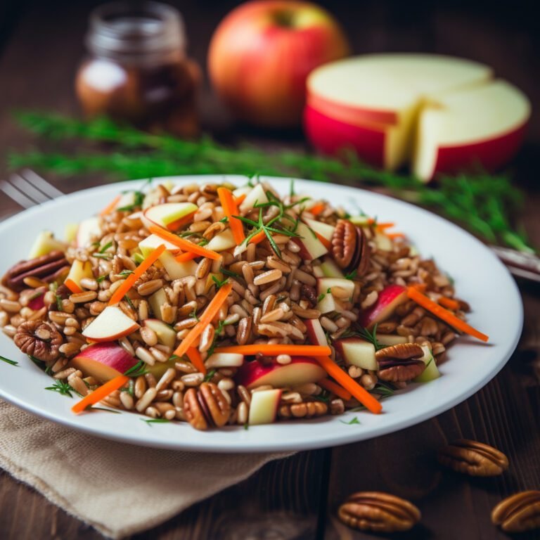 Farro Salad with Carrots, Apples, and Pecans
