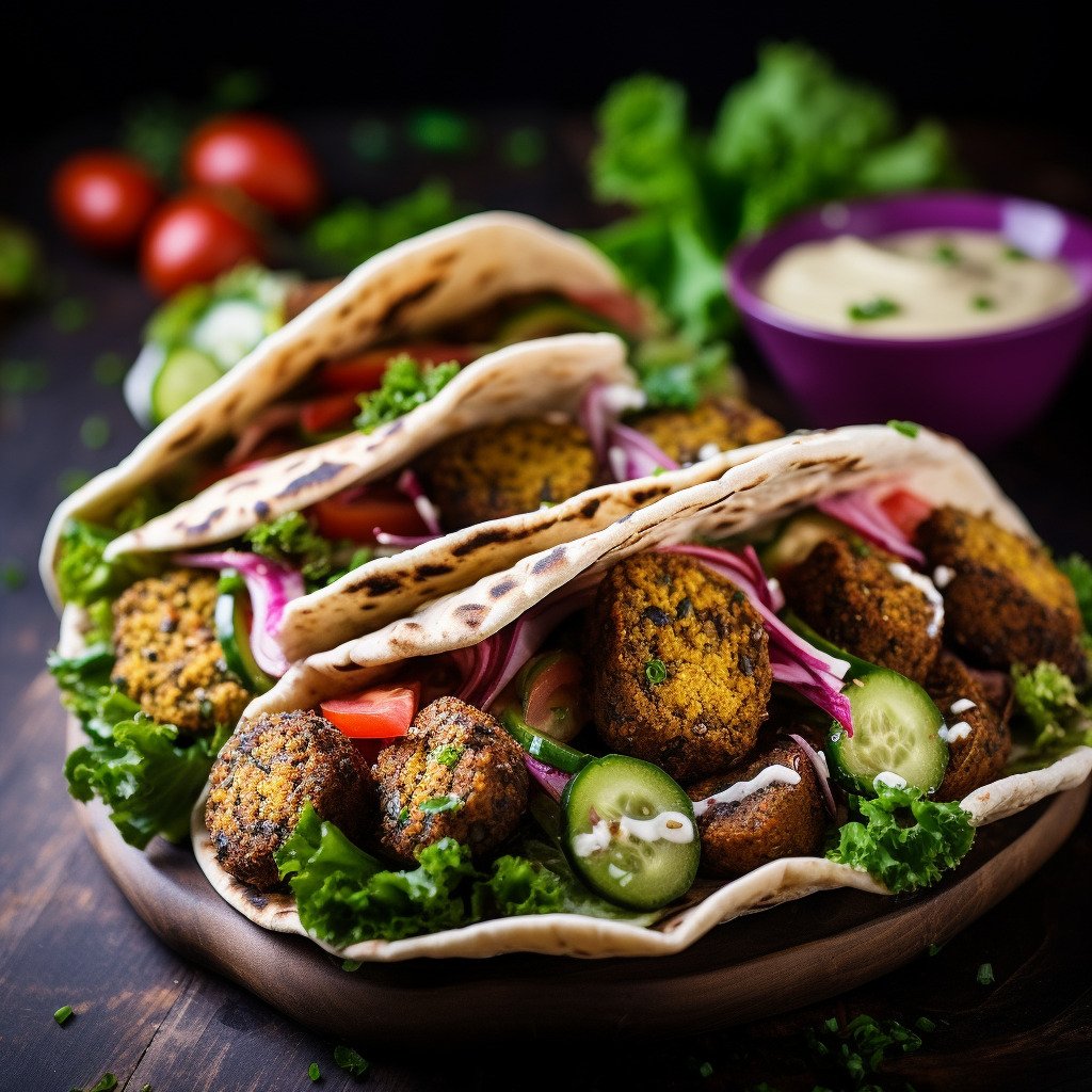 Healthy Falafel Pita Sandwich Recipe