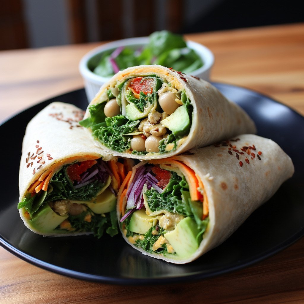 Hummus Veggie Wrap