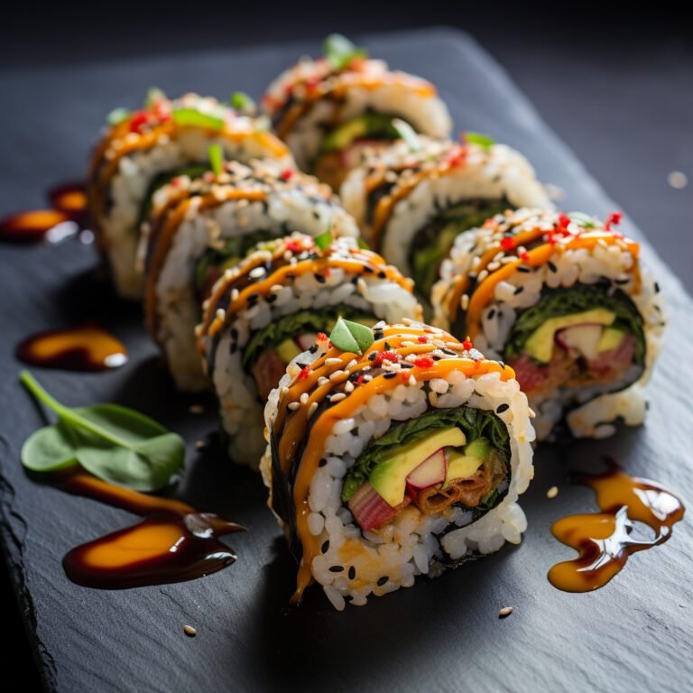 Spicy Indian-Style Sushi Rolls