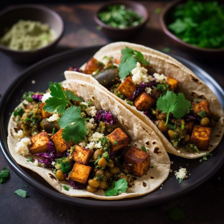 Tofu Tacos with a Indian Twist