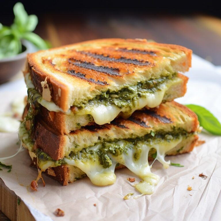 Pesto Grilled Cheese Sandwich