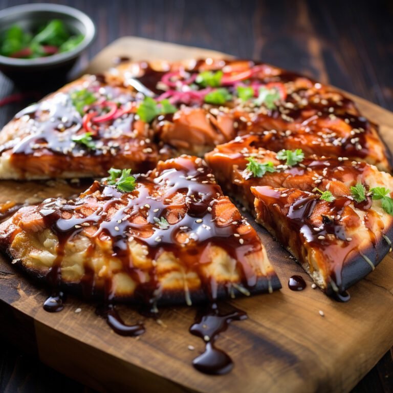 Teriyaki Glazed Salmon Pizza Recipe