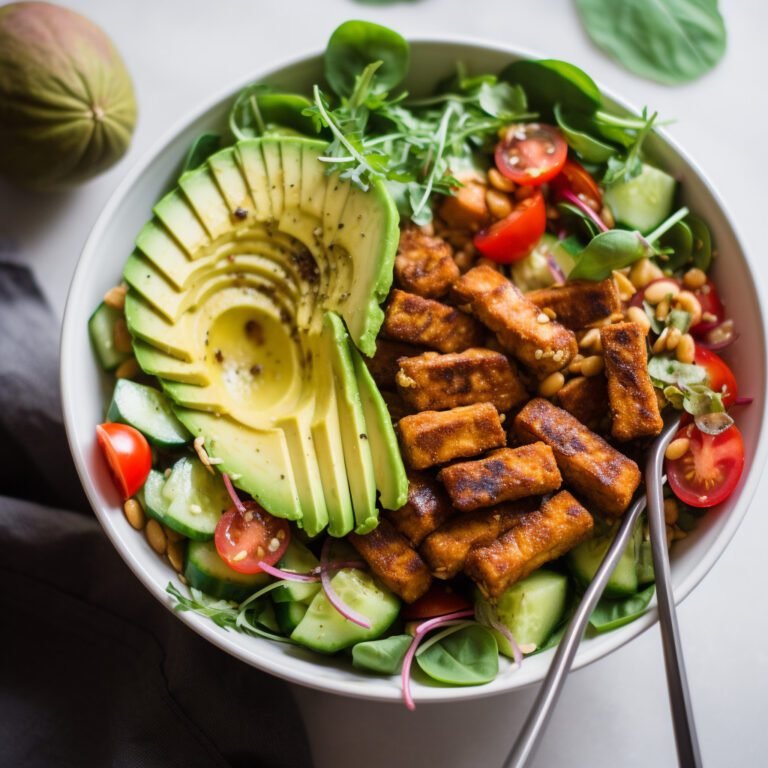 This easy vegan Tempeh Salad is perfect for a healthy, light lunch or dinner!
