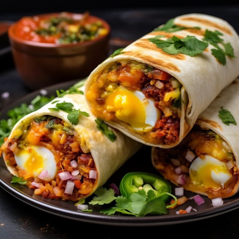Tex-Mex Shakshuka Breakfast Burrito Recipe