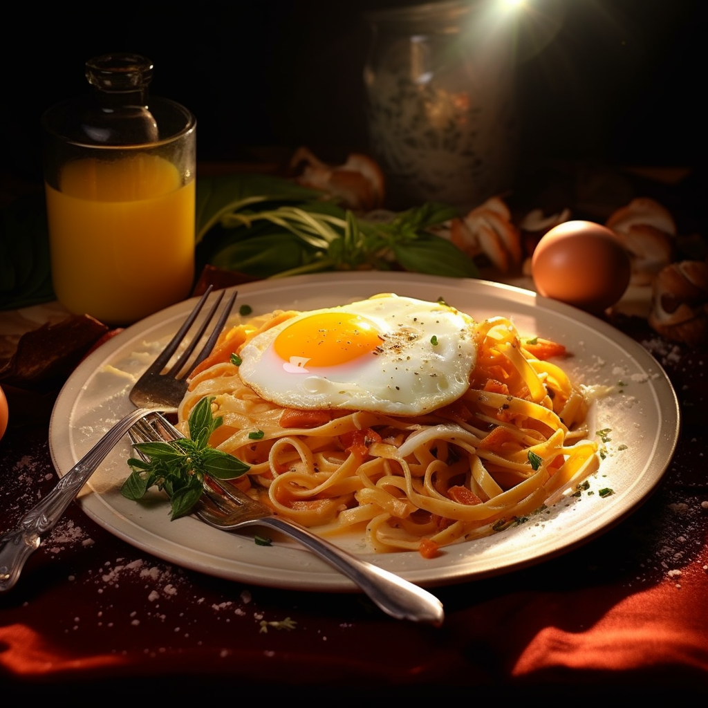 Pasta and egg recipe: A delicious and easy to make dish that will tantalize your taste buds!