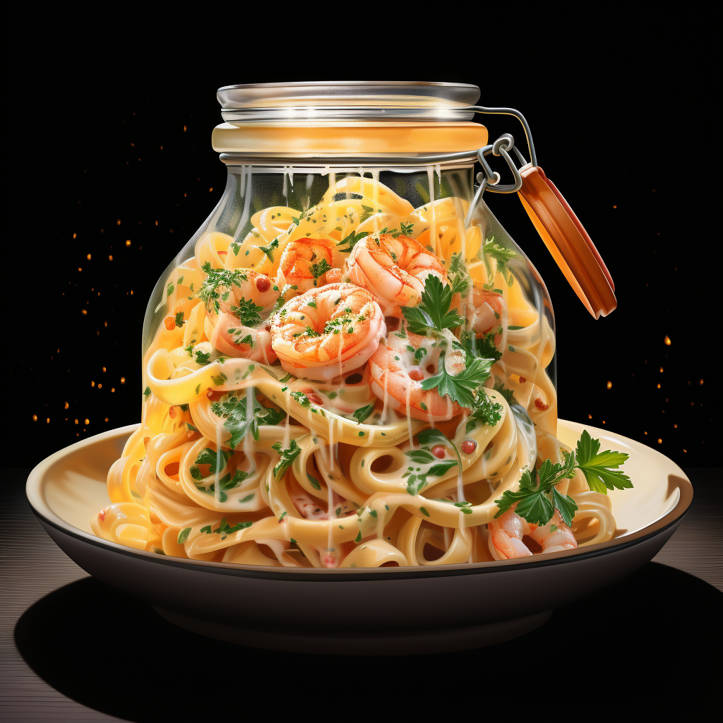 A quick and easy Shrimp Alfredo Pasta Recipe using jarred sauce.