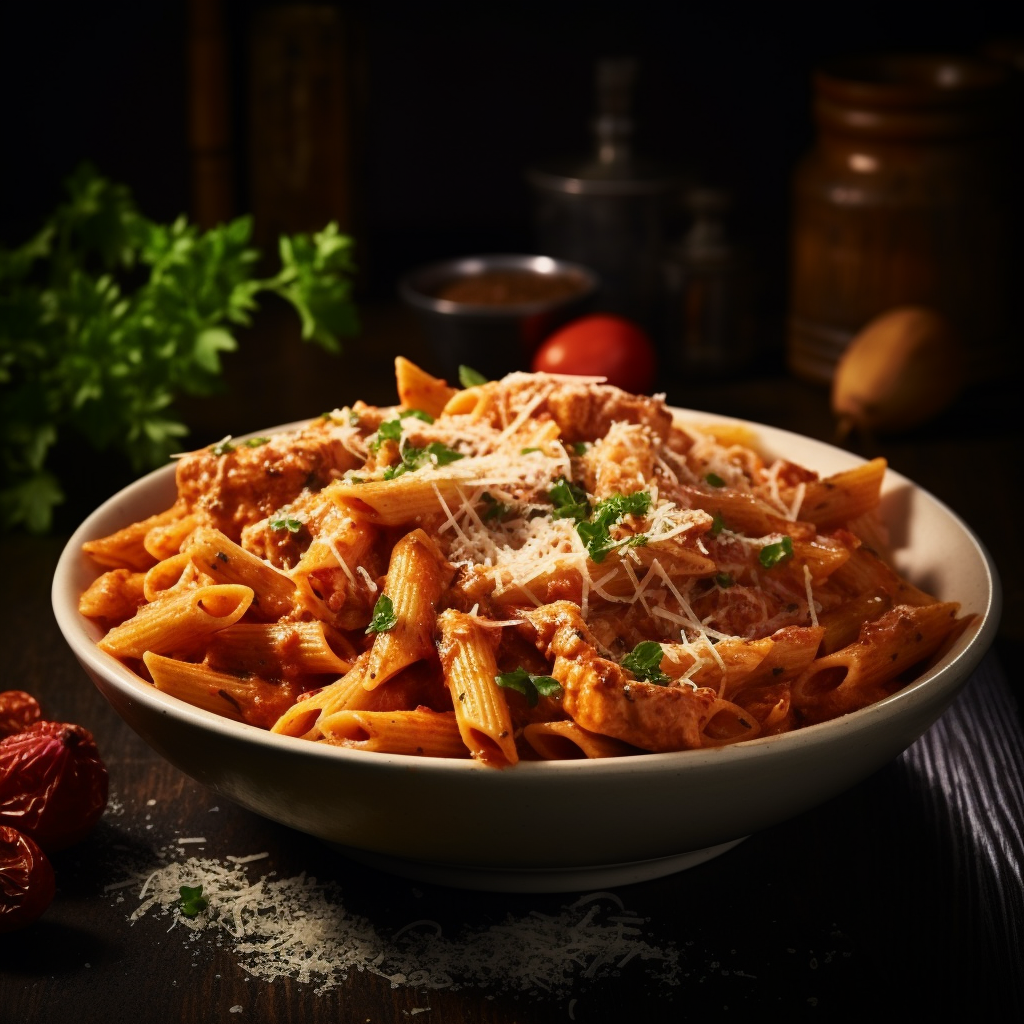 A delicious vodka sauce pasta recipe with meat that will be sure to impress your guests!