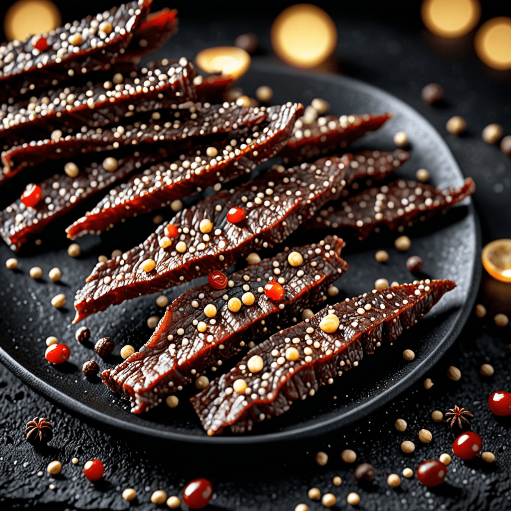 “Flavorful Homemade Black Pepper Beef Jerky: A Savory Snack to Savor”