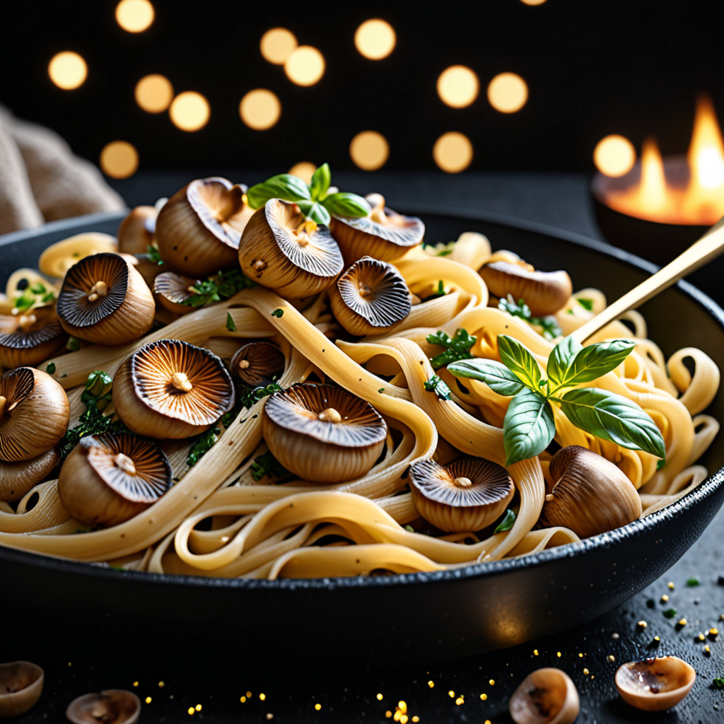“Lion’s Mane Mushroom Pasta: A Savory and Wholesome Delight for Your Table”