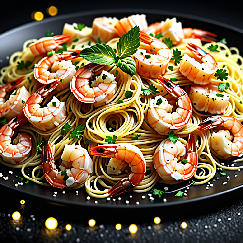 Delicious Shrimp Scampi with Angel Hair Pasta: A mouthwatering recipe for seafood lovers!