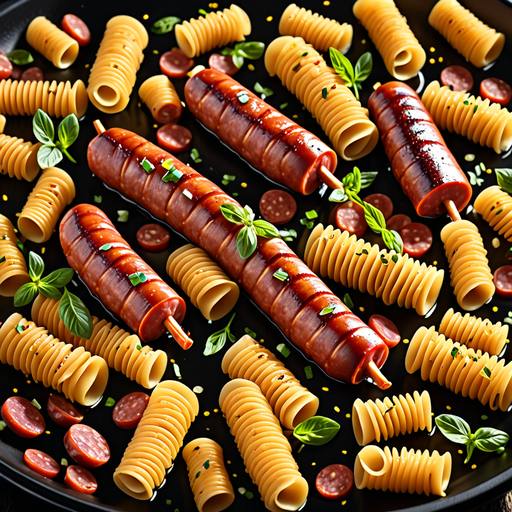 Indulge in a delectable kielbasa and pasta feast for your next meal