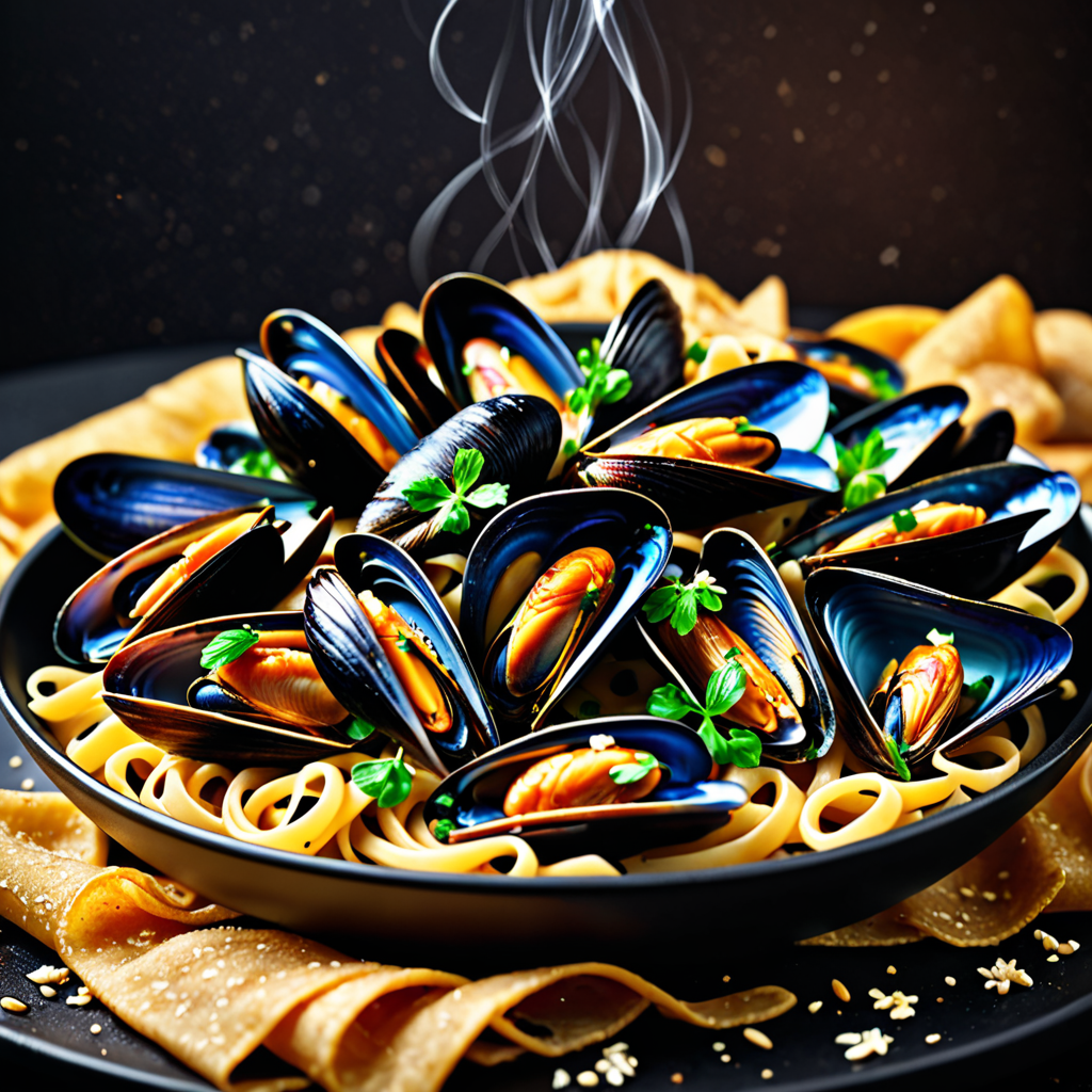 “Mouthwatering Mussels and Pasta Delight: A Flavorful Seafood Recipe”