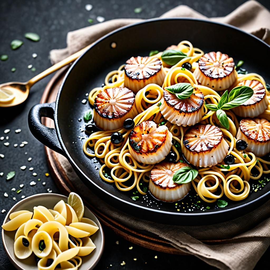 Best Seared Scallops and Angel Hair Pasta Recipe