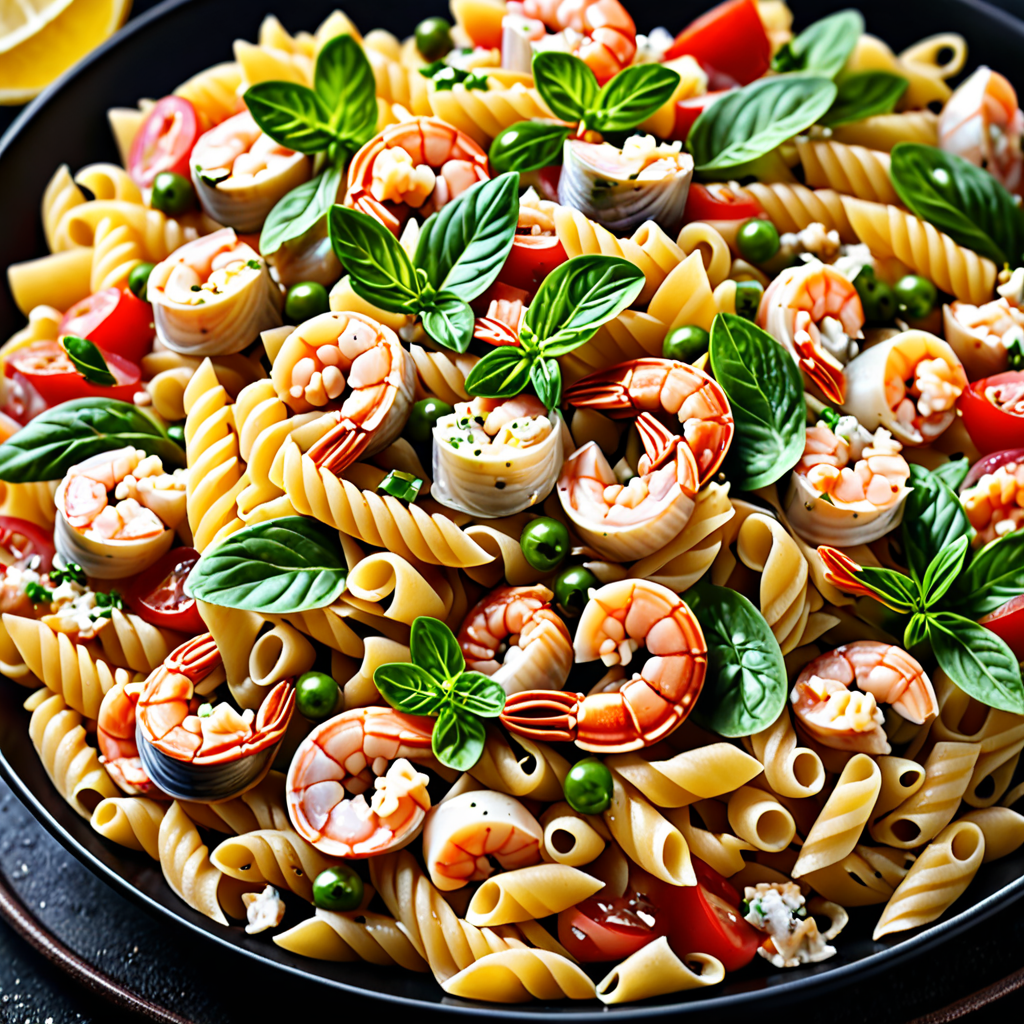 Seafood Pasta Salad Recipe Inspired by Paula Deen