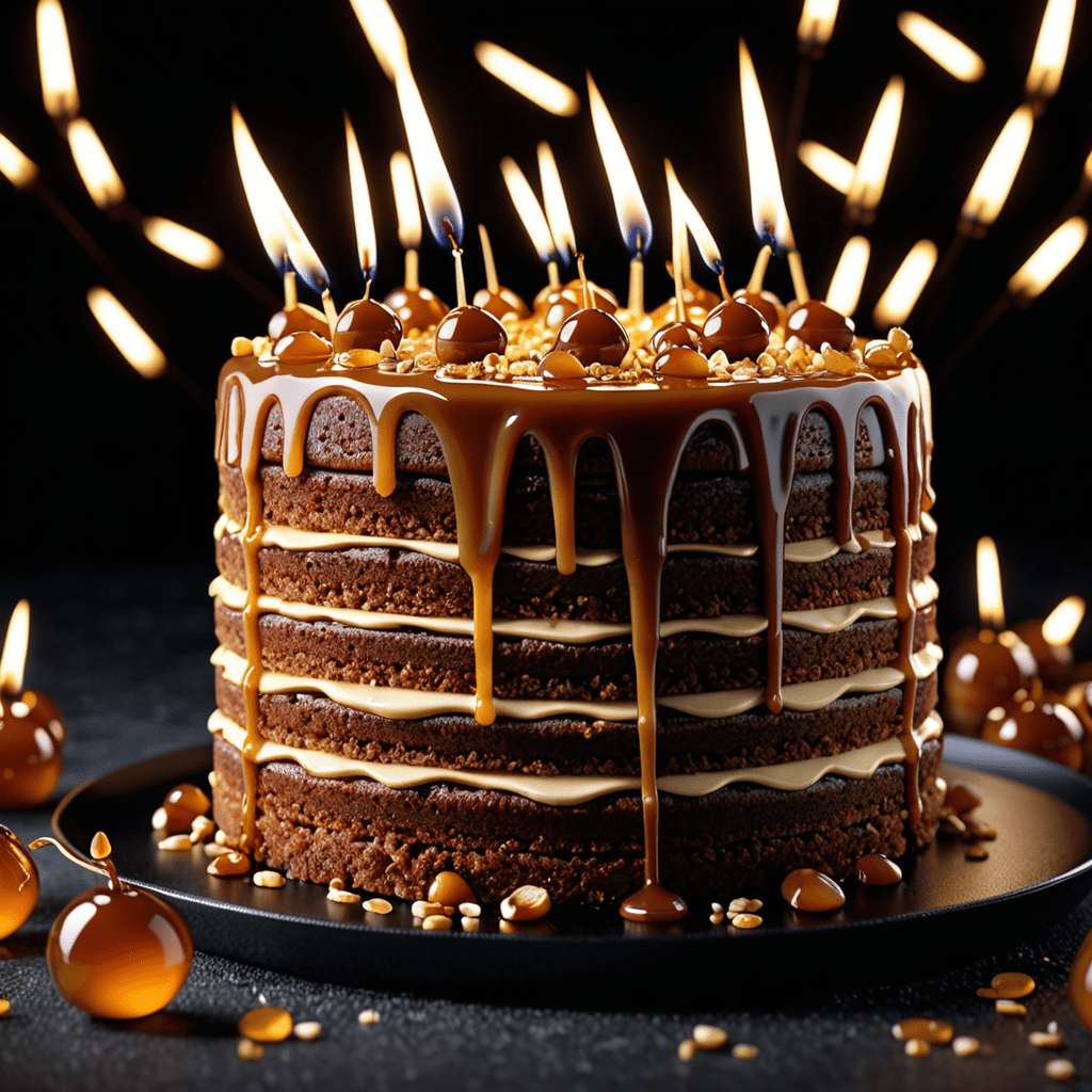 “Indulge in a Decadent Caramel Delight: How to Bake a Heavenly 7-Layer Cake”