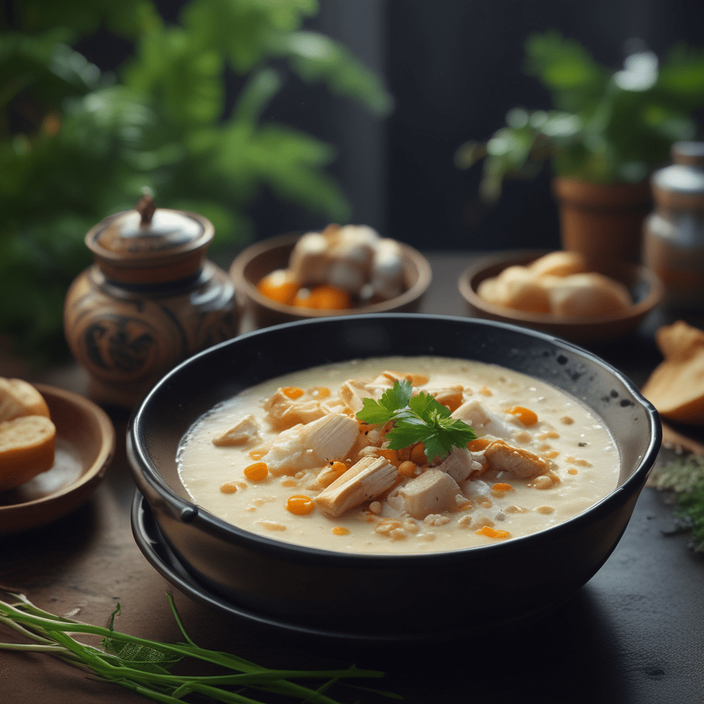 Chao Ga: Vietnamese Rice Porridge with Chicken and Ginger