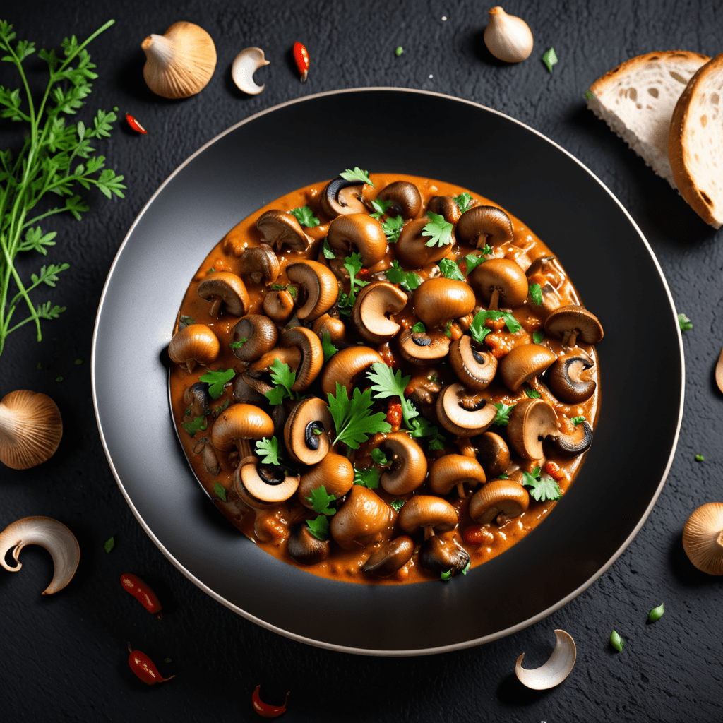 Spicy Mushroom Masala Dish
