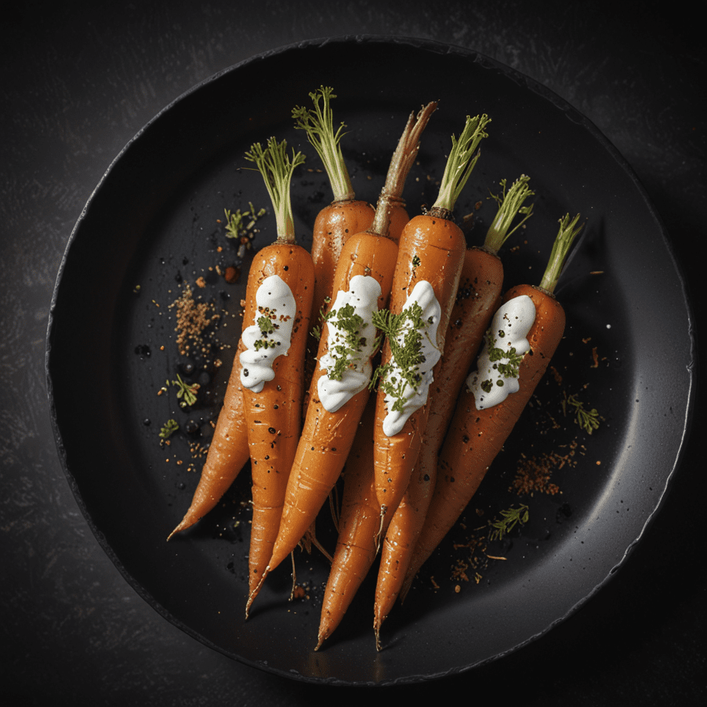 Moroccan Spiced Roasted Carrots with Yogurt and Dukkah