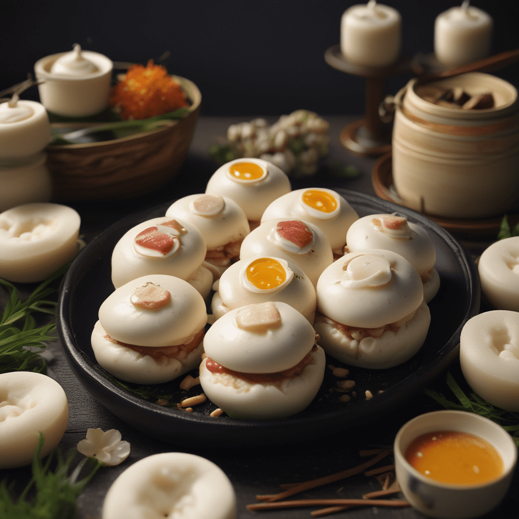 Banh Bao: Vietnamese Steamed Pork Buns with Egg and Chinese Sausage