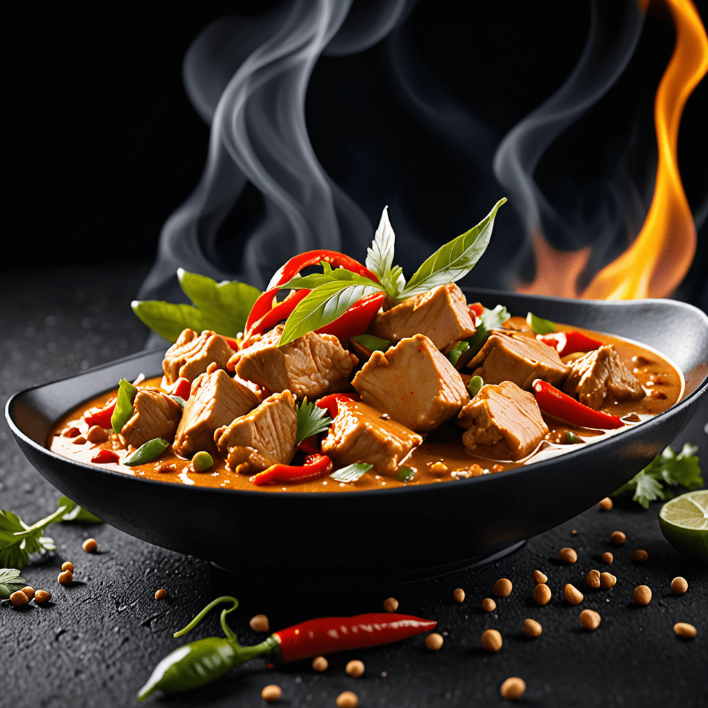 Thai Panang Curry with Chicken and Peppers