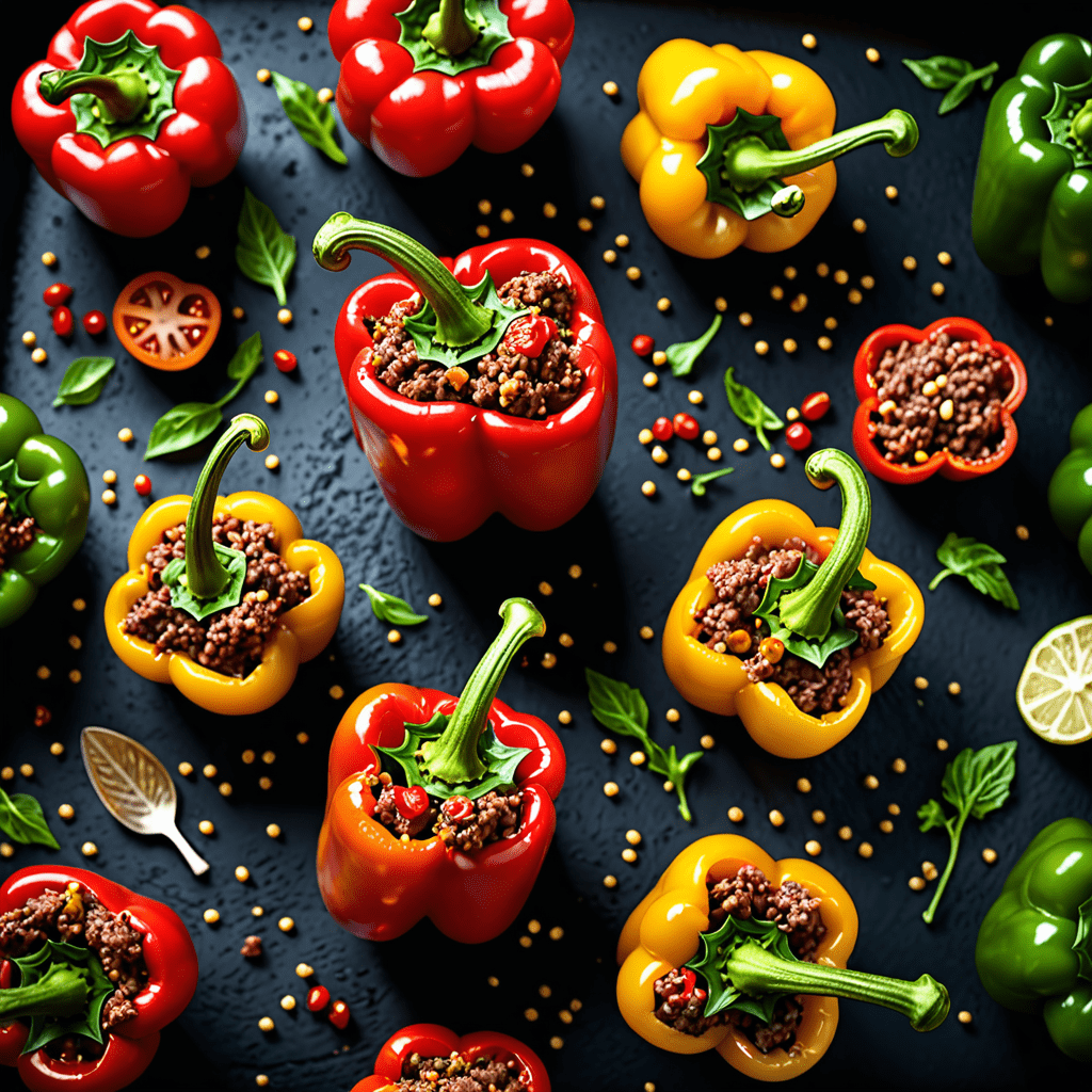 Italian Stuffed Peppers with Ground Beef