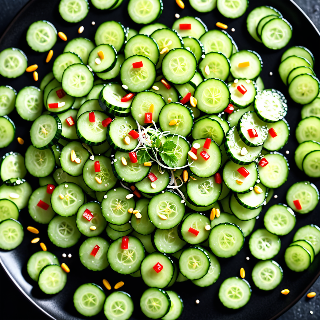 Refreshing and healthy sunomono cucumber salad