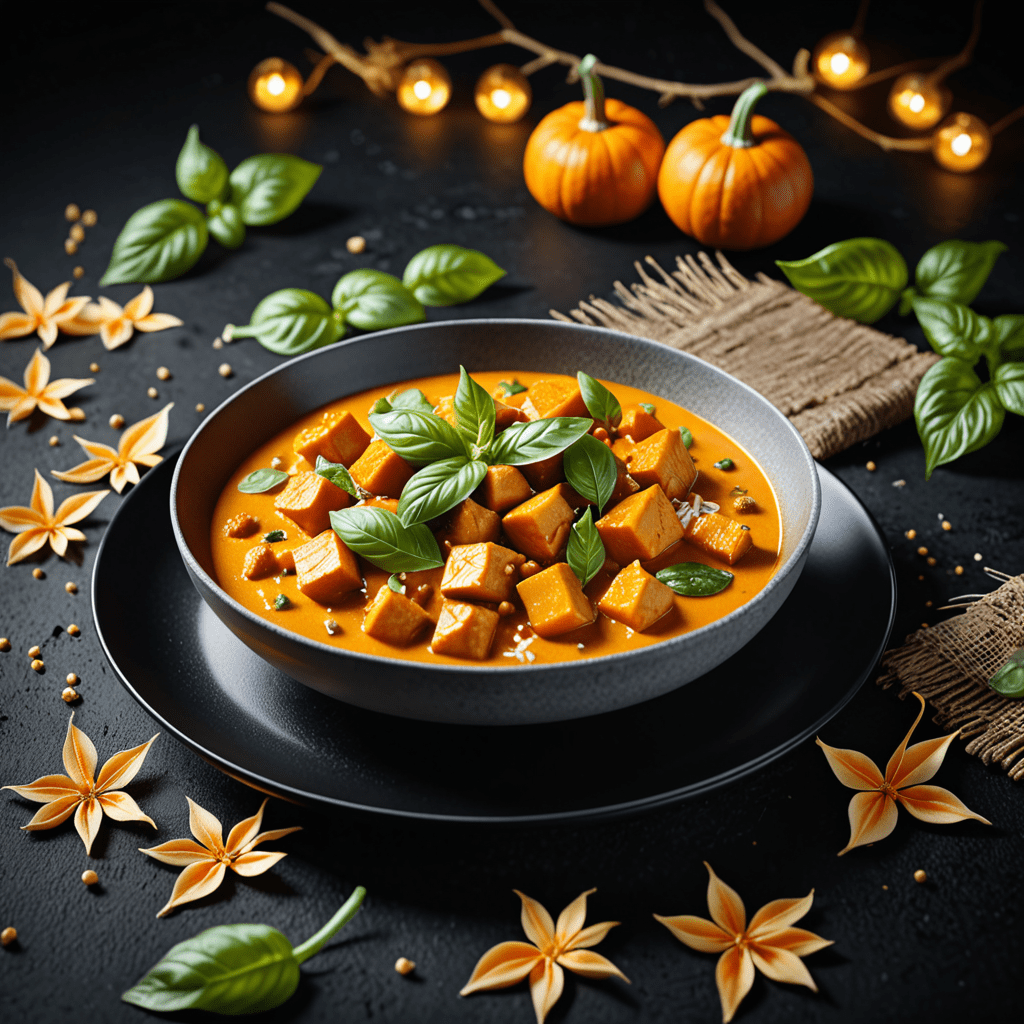 Thai Pumpkin Curry with Basil and Coconut