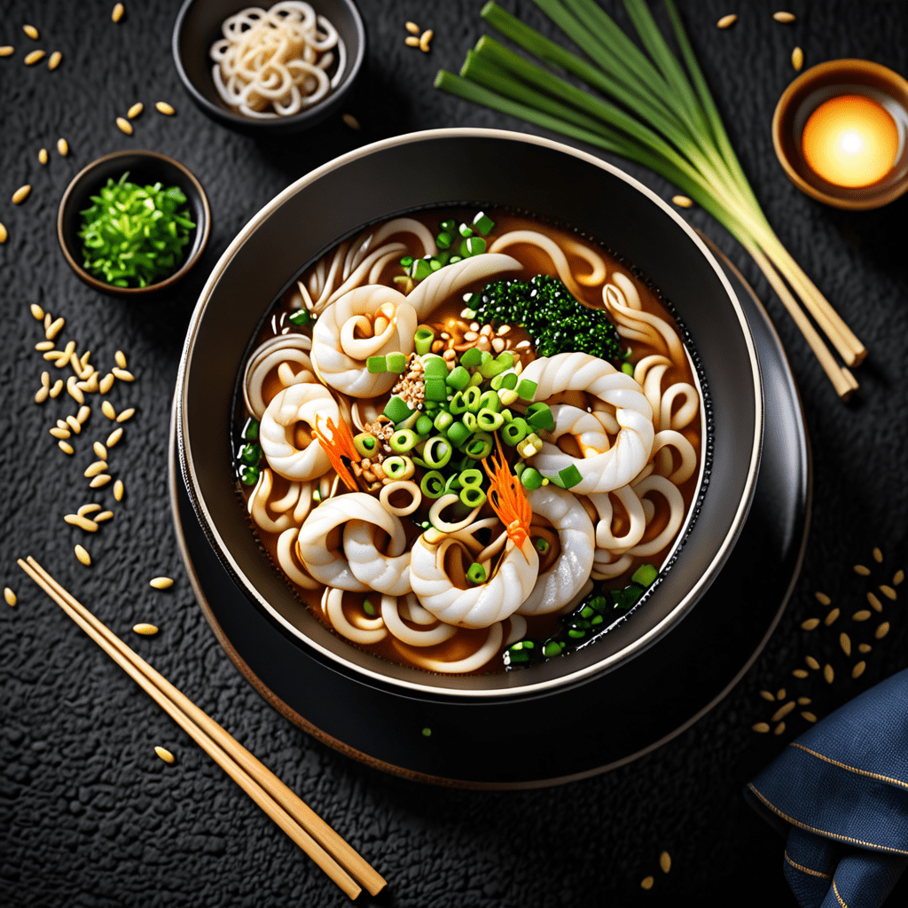 Udon noodle soup for a comforting meal