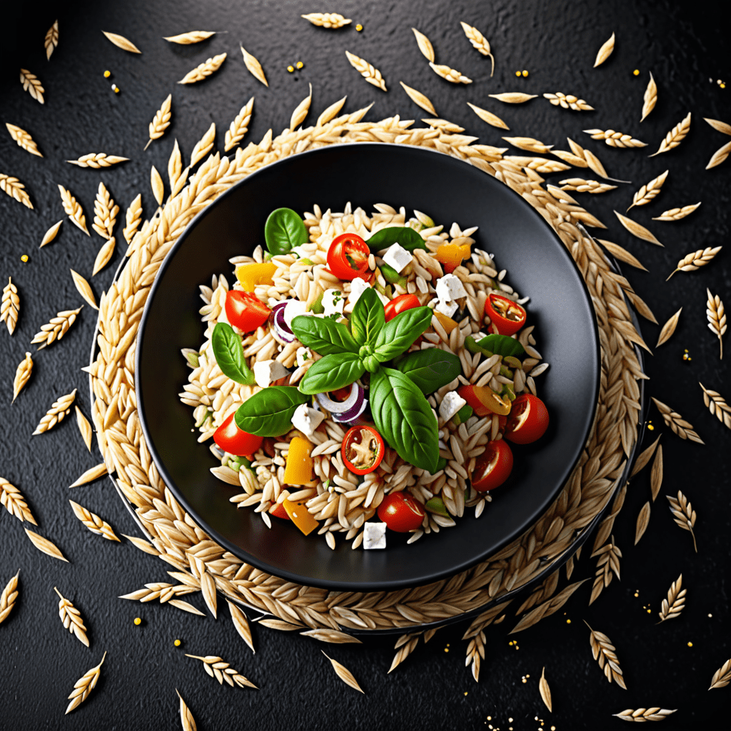 Greek Orzo Salad with Fresh Vegetables