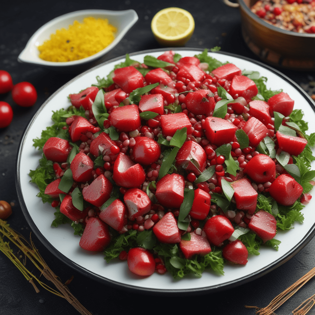 Explore the Delights of Turkish Pomegranate Salad