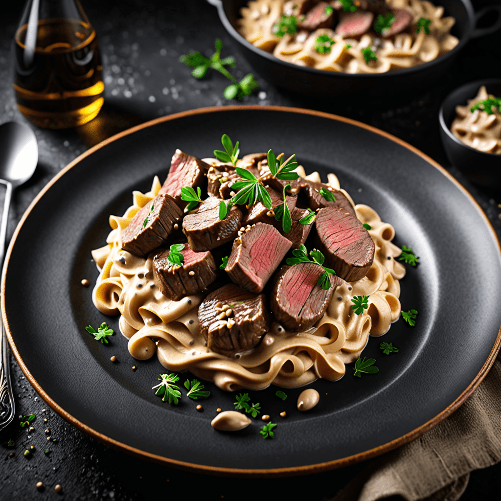 “Delicious and Creamy Beef Stroganoff Made with Leftover Steak”