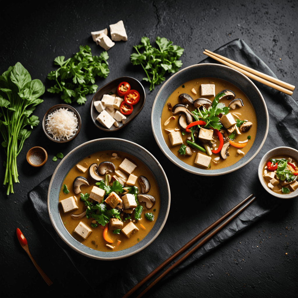 Sup Nam: Vietnamese Mushroom Soup with Tofu and Vegetables