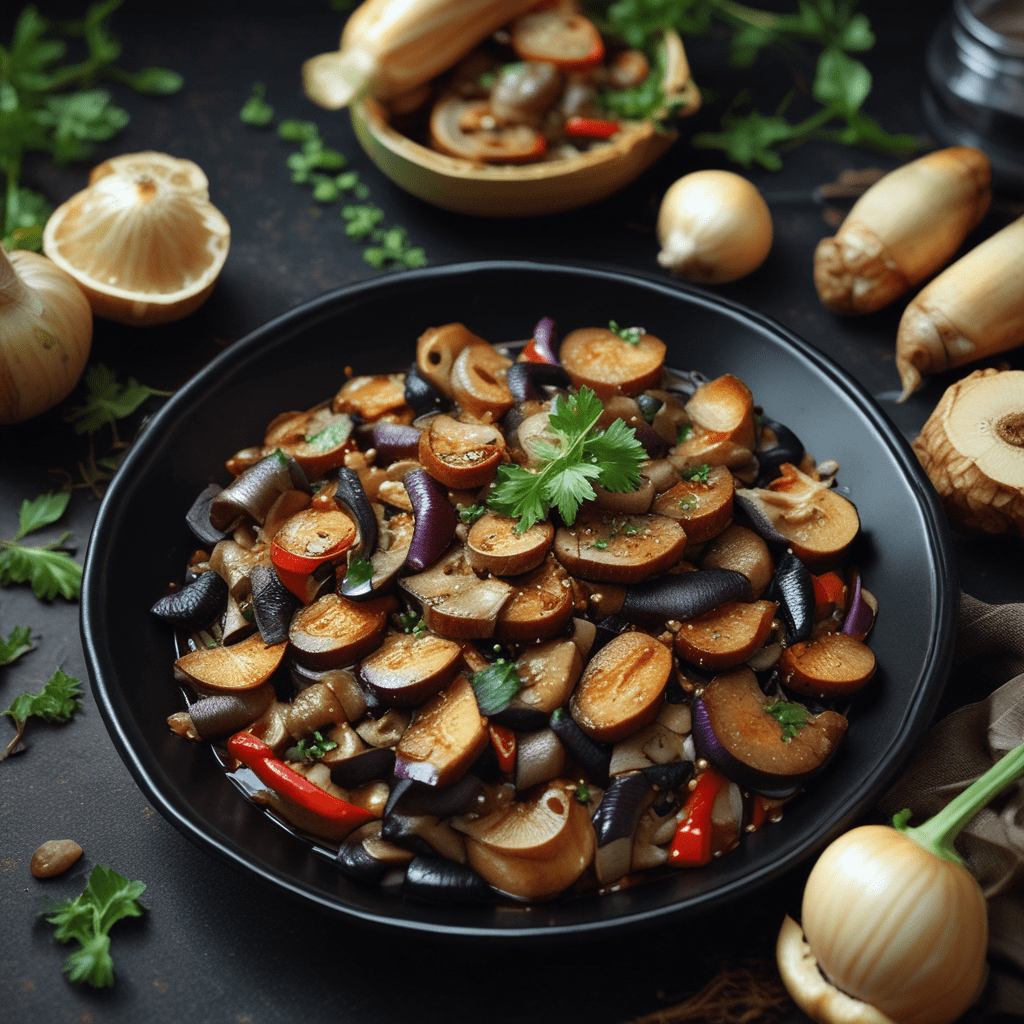 Ca Tim Xao Nam: Vietnamese Stir-Fried Eggplant with Mushrooms