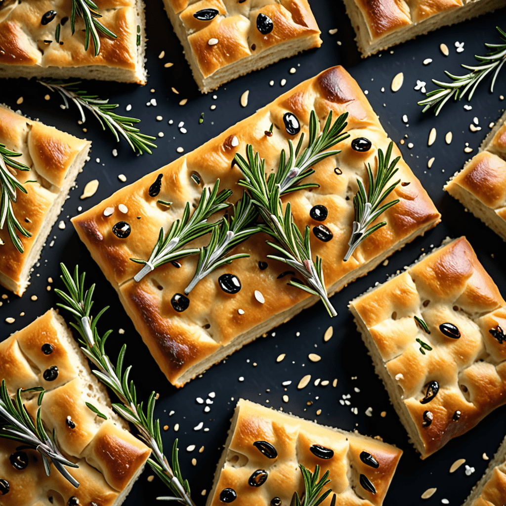 Homemade Focaccia Bread with Rosemary