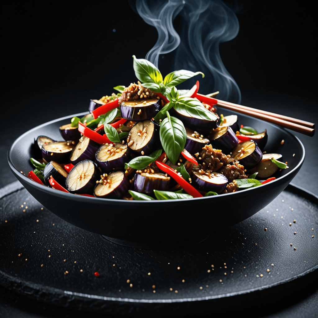 Thai Spicy Eggplant Stir-Fry with Basil