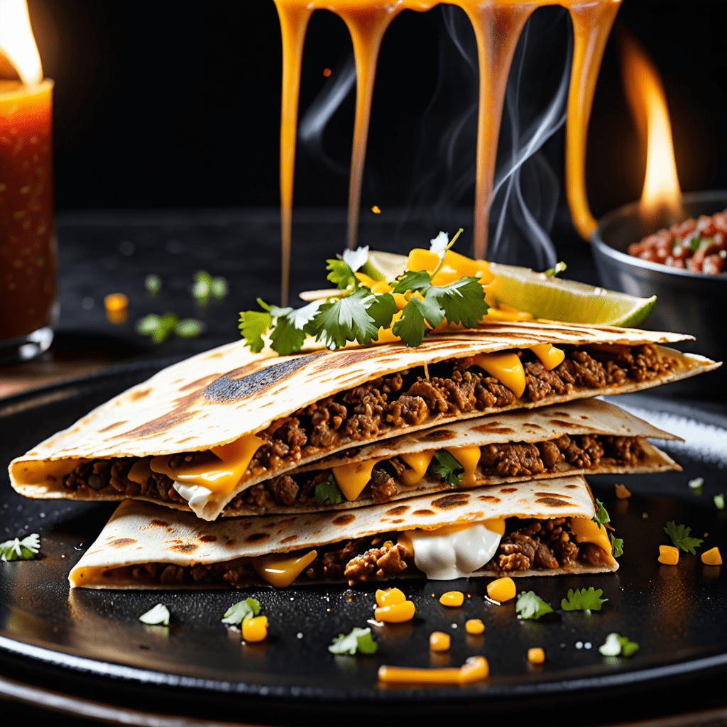 Slow-Cooked Birria Quesadillas with Cheese