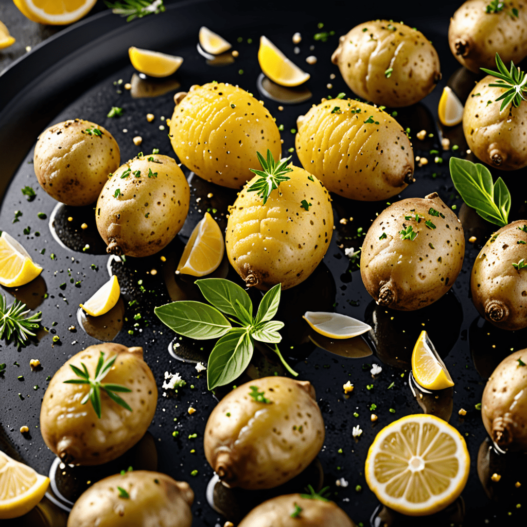Greek Lemon Potatoes with Garlic and Herbs
