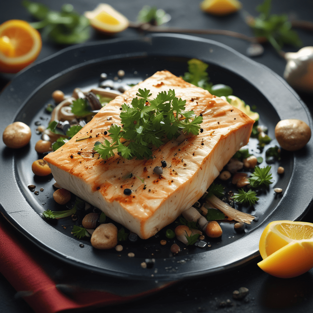 Greek Style Baked Halibut with Herbs