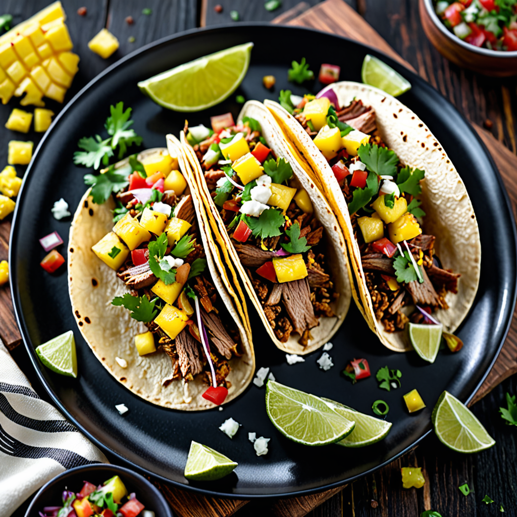 Authentic Pork Carnitas Tacos with Pineapple Salsa