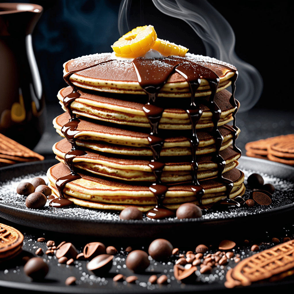 Mexican Hot Chocolate Pancake Stack for Brunch