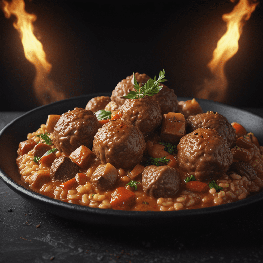 Fragrant Moroccan Lamb Meatball Tagine with Tomato Sauce