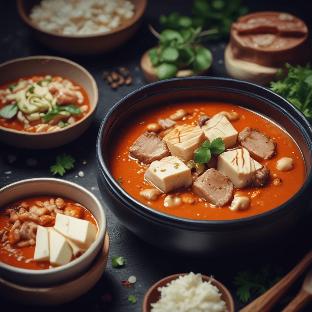 Kimchi Sundubu Jjigae: Soft Tofu Stew with Kimchi and Pork